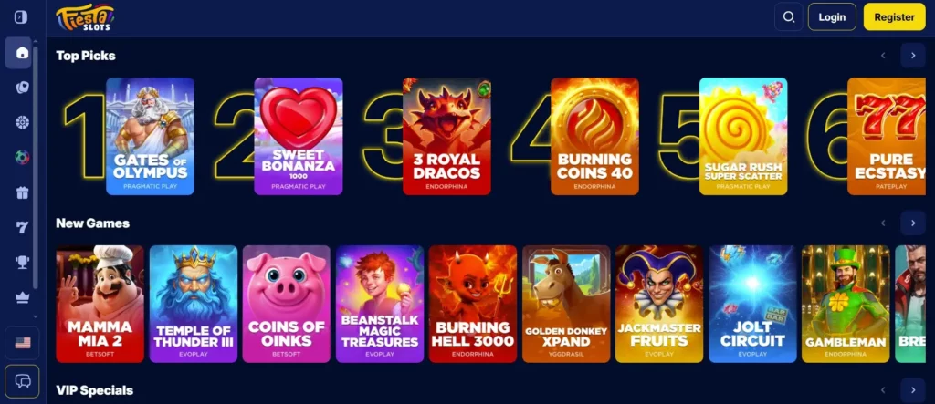 Ontdek de populairste spellen bij FiestaSlots